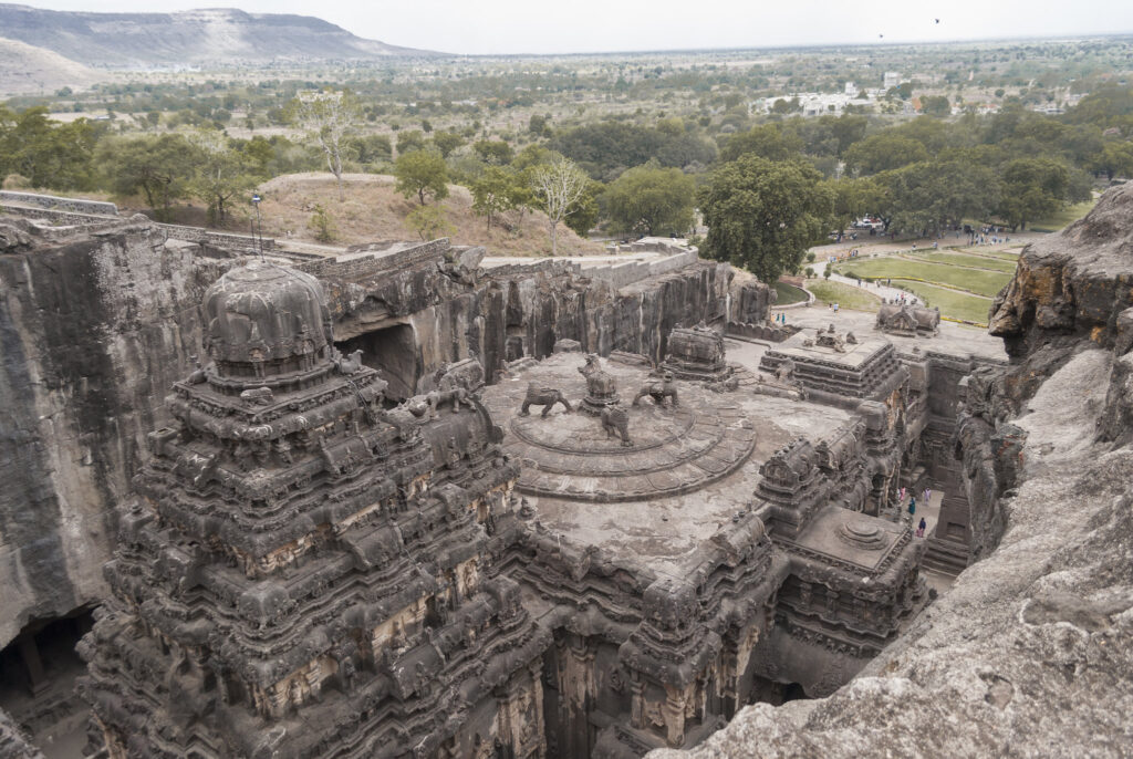 Ajanta and Ellora cave in India.