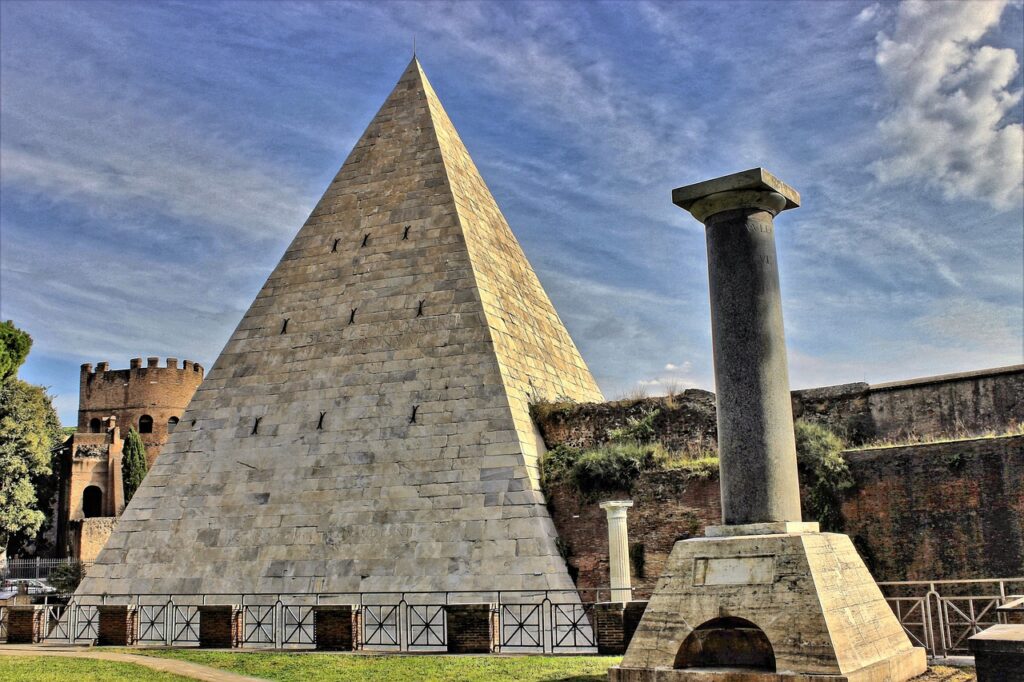 The pyramid of Cestius