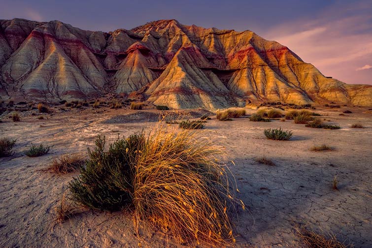 Bardenas reales desert in Spain