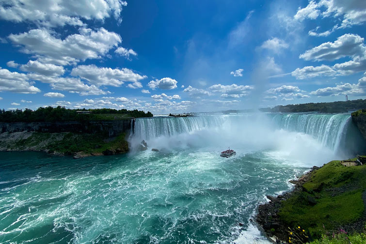 Niagara Falls in the USA and Canada border